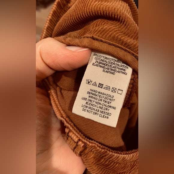 Free People Jolene Corduroy Mega Flare Pants Size 28 Brown Tan Copper - Picture 8 of 13